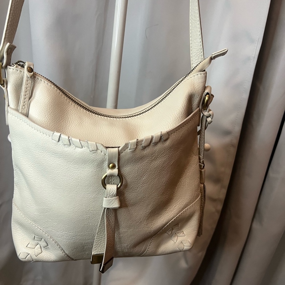 Diba true Leather  Fringe Shoulder Bag with Tassel